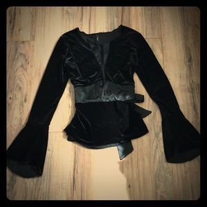 Velvet vintage blouse